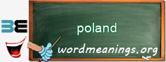 WordMeaning blackboard for poland